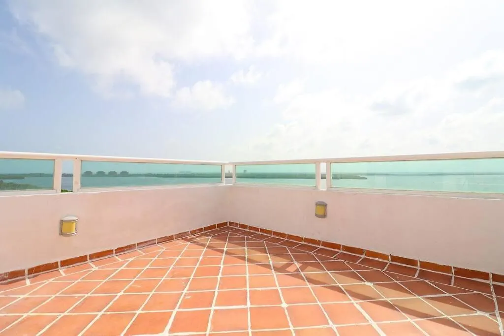 Apartment Penthouse On The Beach With Private Sea View Cancun Mexico