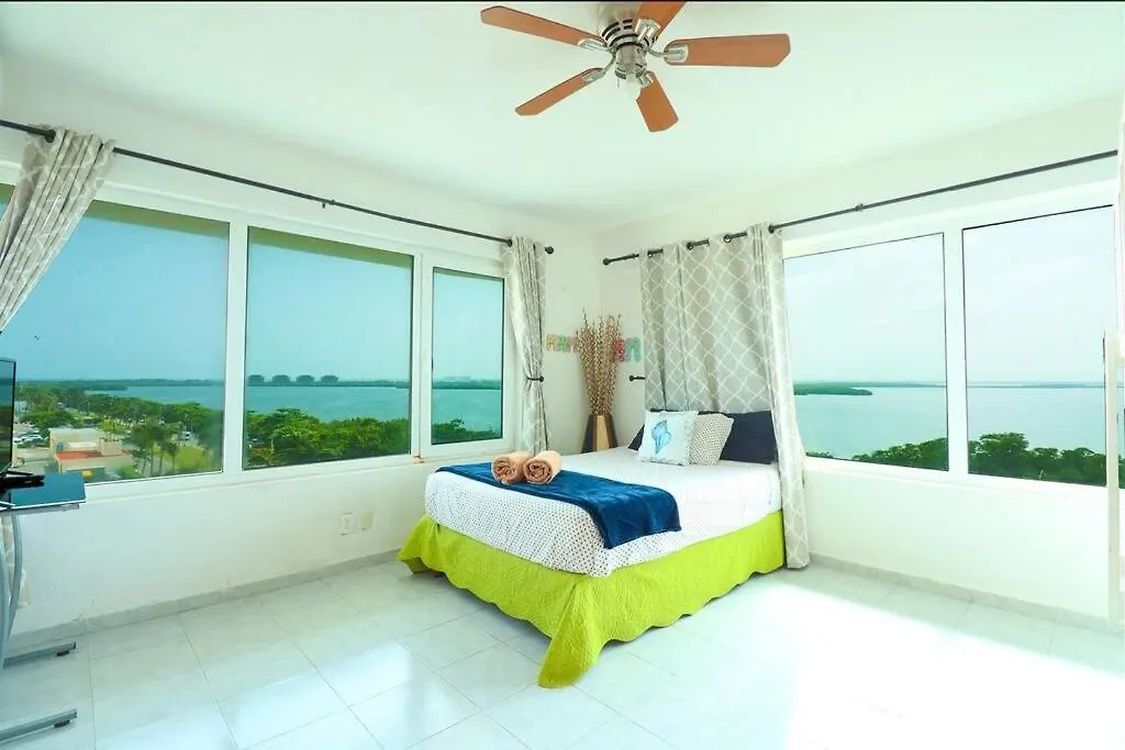 Apartment Penthouse On The Beach With Private Sea View Cancun